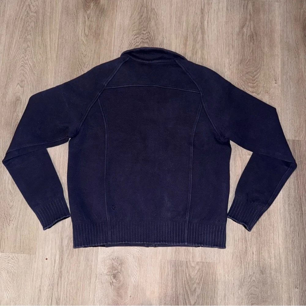LULULEMON Mock Neck Full Zip, Navy - Picture 5 of 6